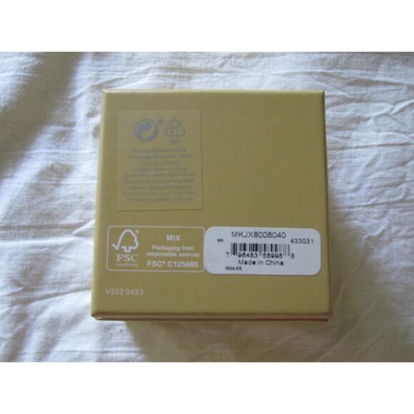 NEW Silver-plated Michael Kors Hoop Earrings and MK Crystal Logo dangle Stunning - Picture 3 of 9